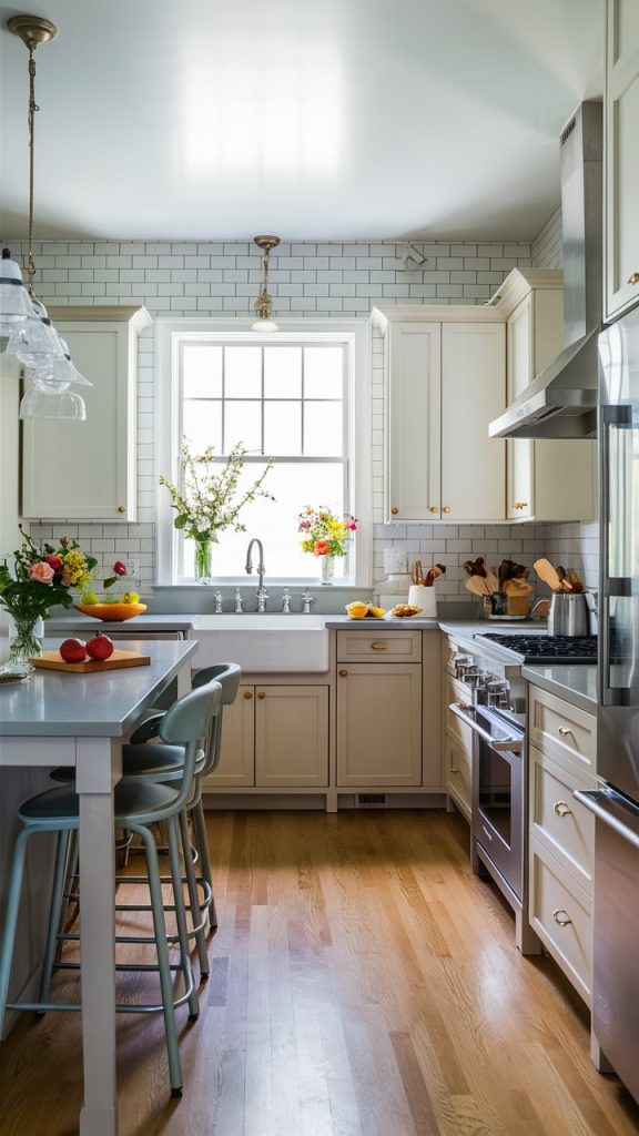 24 Tiny Kitchen Ideas That Make Small Spaces Feel Big and Beautiful 5 Light Color kitchen
