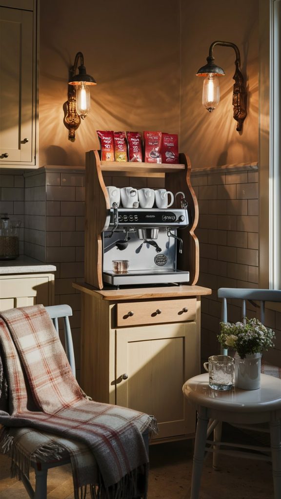 24 Tiny Kitchen Ideas That Make Small Spaces Feel Big and Beautiful 20 kitchen Coffee Corner for a Cozy Daily Ritual