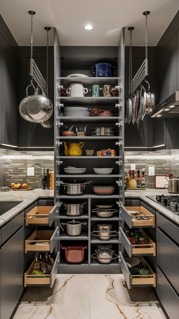 24 Tiny Kitchen Ideas That Make Small Spaces Feel Big and Beautiful 7 Storage kitchen