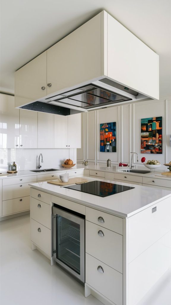 27 Stunning White Kitchen Ideas for Bright, Timeless Spaces 15 White Kitchen with Hidden Appliances