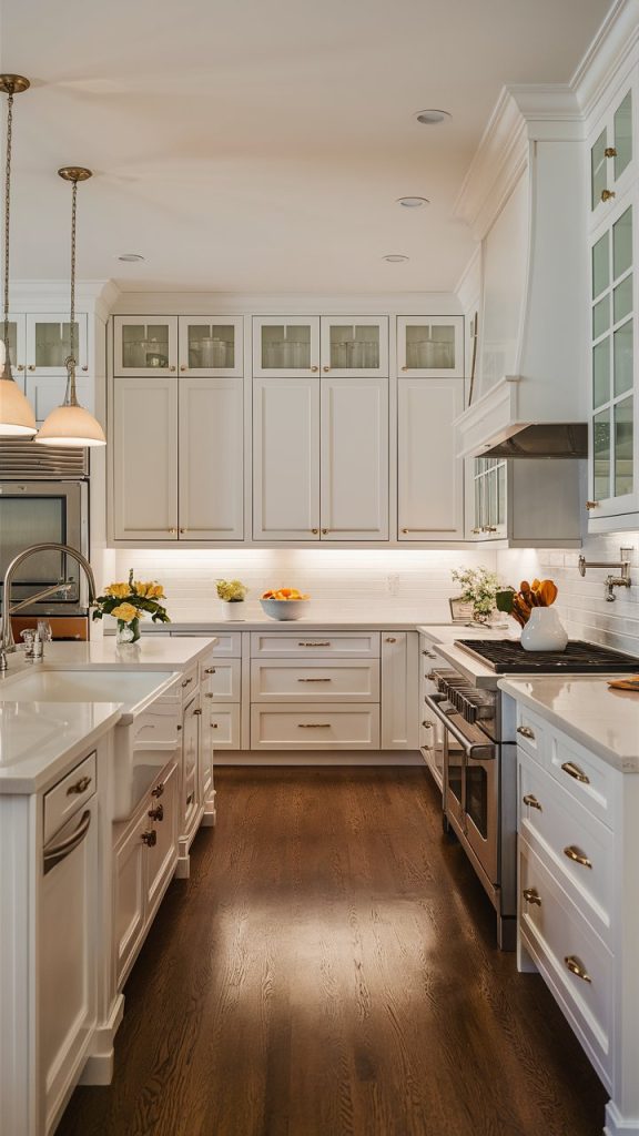 27 Stunning White Kitchen Ideas for Bright, Timeless Spaces 2 Classic All-White Kitchen