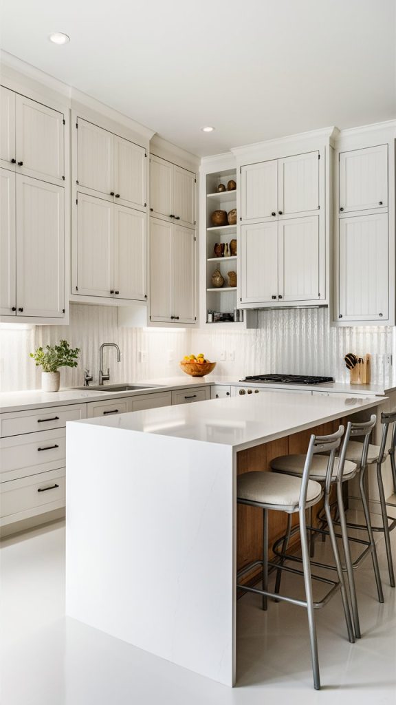 27 Stunning White Kitchen Ideas for Bright, Timeless Spaces 3 White Shaker cabinetry Kitchen with Modern Twist