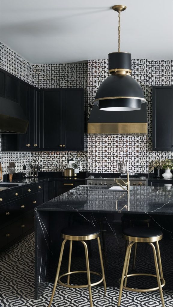 Black and Brass Mid-Century Mix