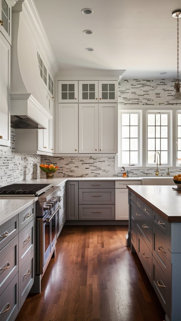 27 Stunning White Kitchen Ideas for Bright, Timeless Spaces 24 White Kitchen with Two-Tone Cabinets