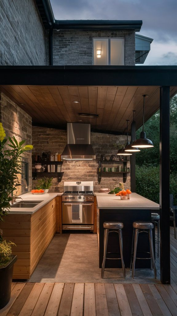 Small Outdoor Kitchen for Compact Spaces