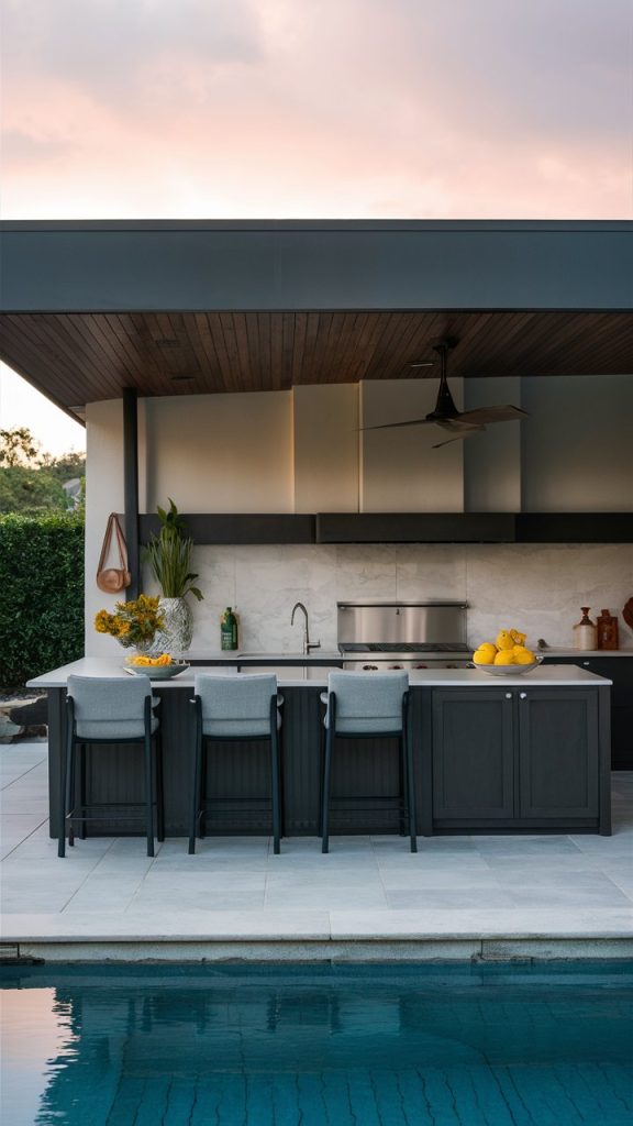 Poolside Outdoor Kitchen