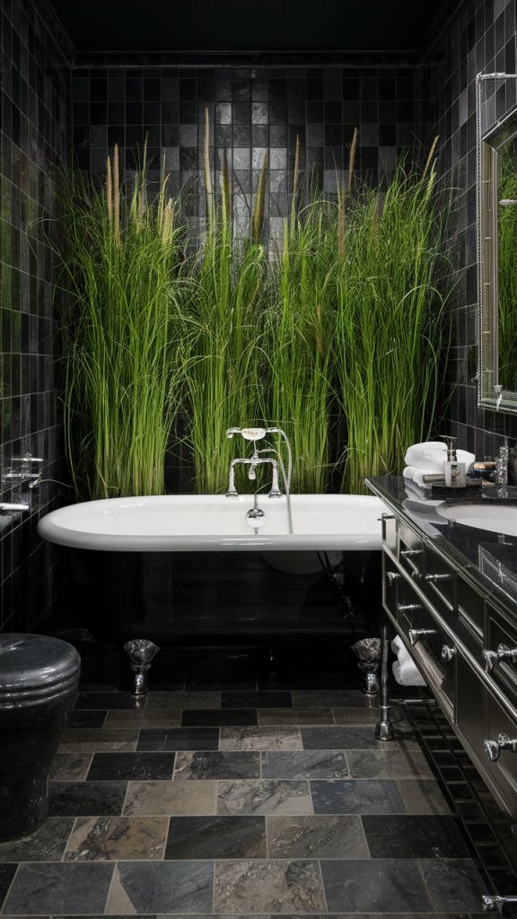 14 Dark Bathroom Ideas To Create A Moody Modern Luxury Oasis 9 Dark Bathroom Ideas