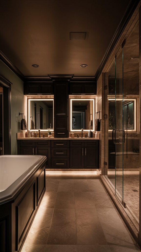14 Dark Bathroom Ideas To Create A Moody Modern Luxury Oasis 2 Dark Bathroom Ideas