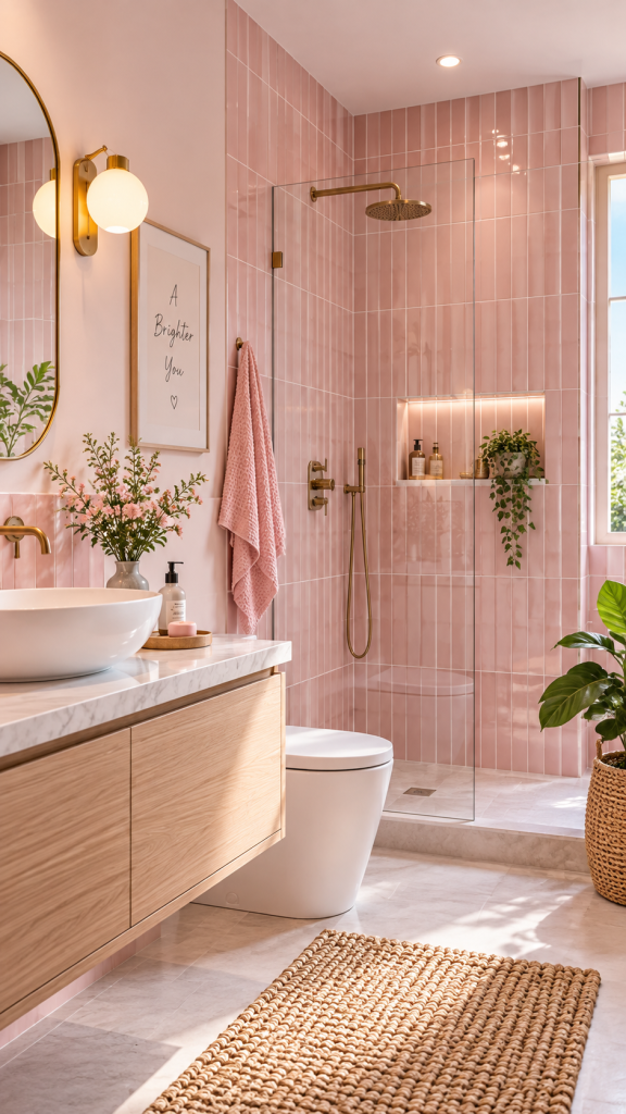 pink bathroom