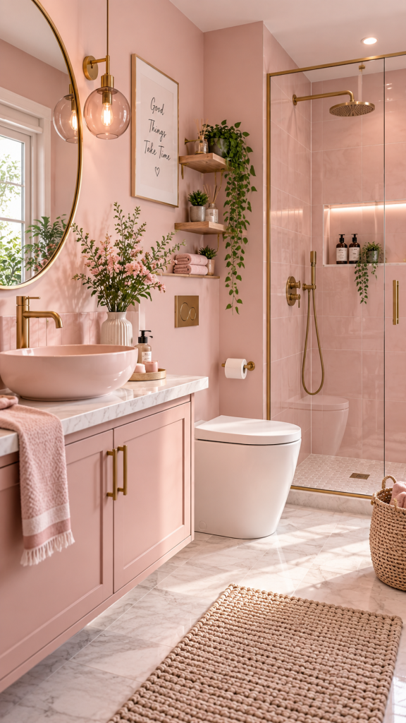 Pink Bathroom Ideas