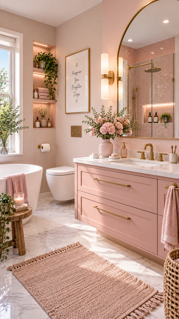 Pink Bathroom Ideas