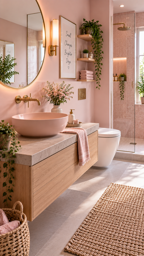 Pink Bathroom Ideas