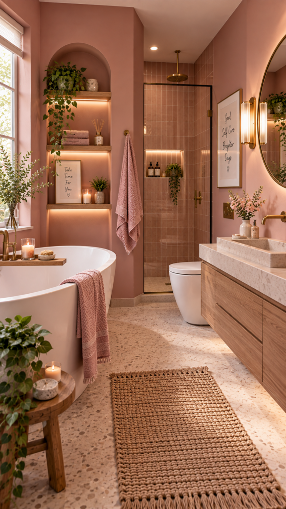 Pink Bathroom Ideas