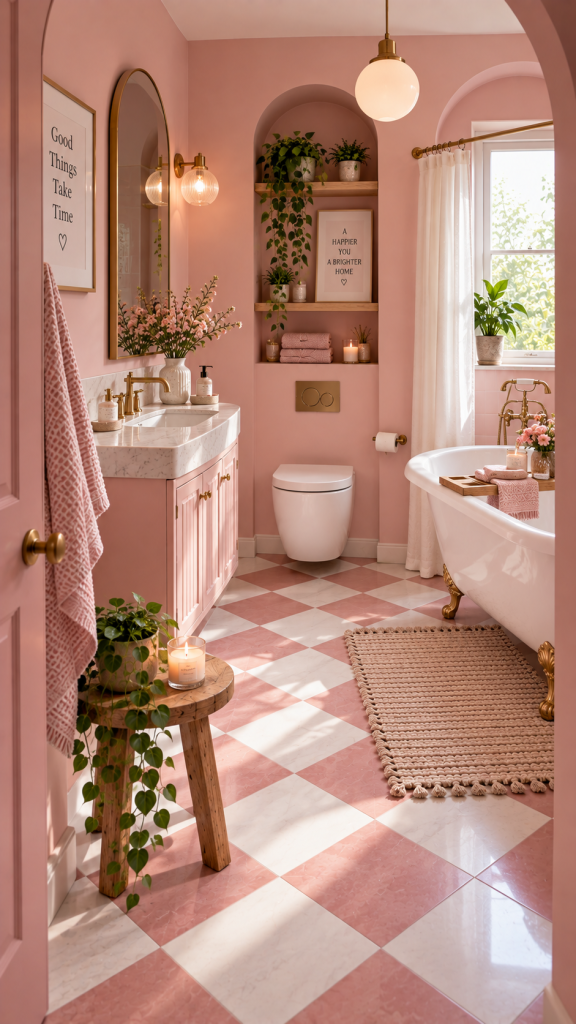 Pink Bathroom Ideas