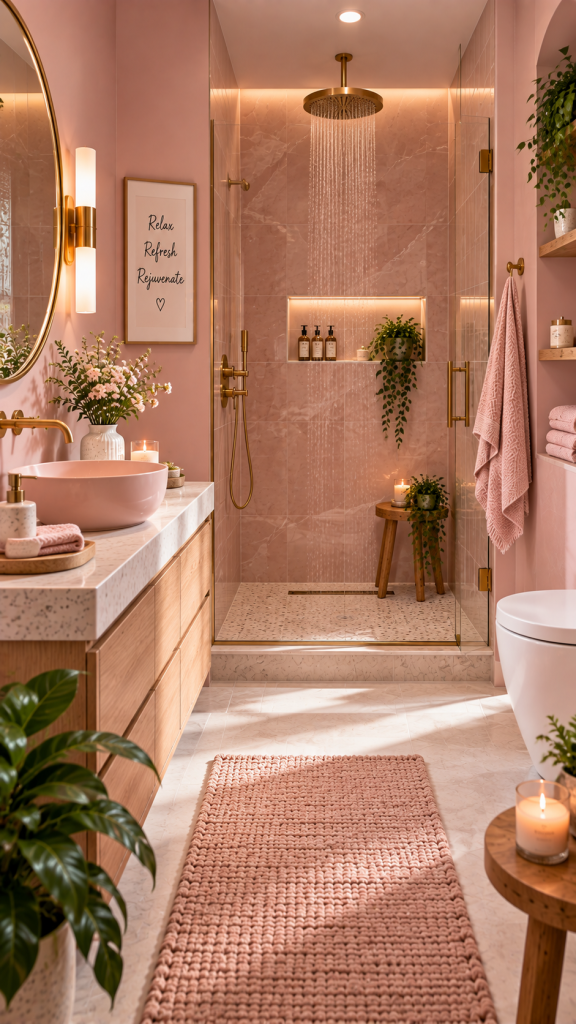 Pink Bathroom Ideas