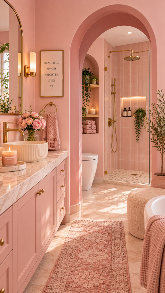 Pink Bathroom Ideas