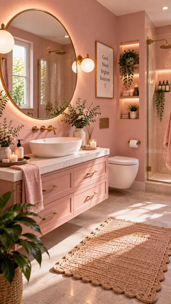 Pink Bathroom Ideas