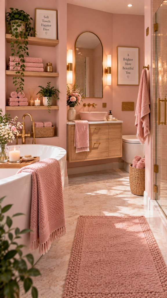 Pink Bathroom Ideas