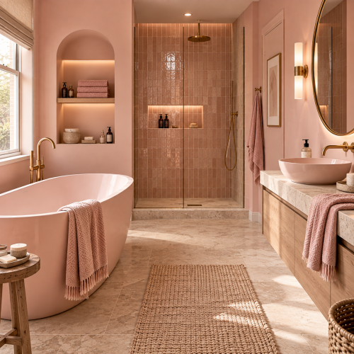 Pink Bathroom Ideas