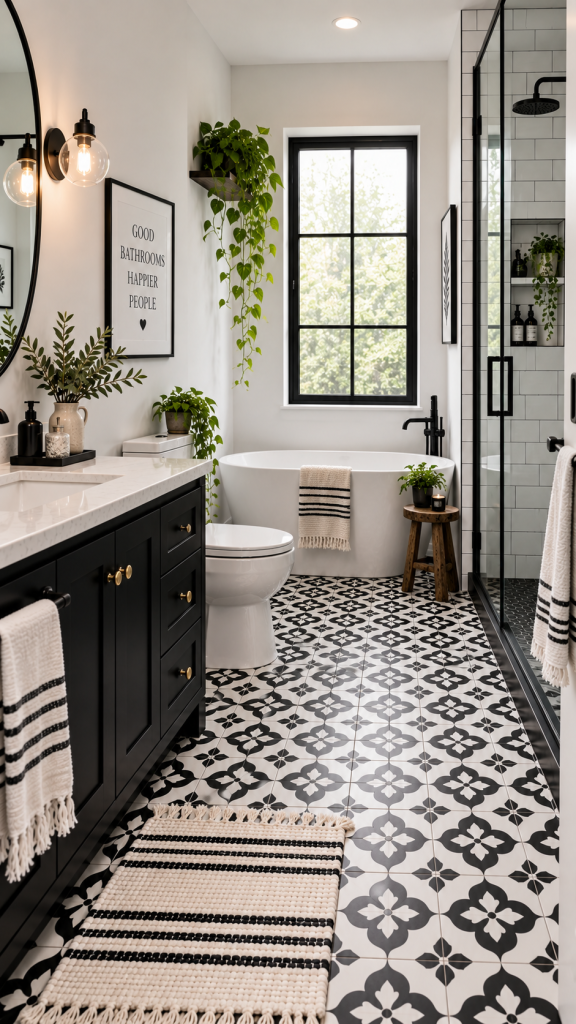 Black and White Bathroom Ideas