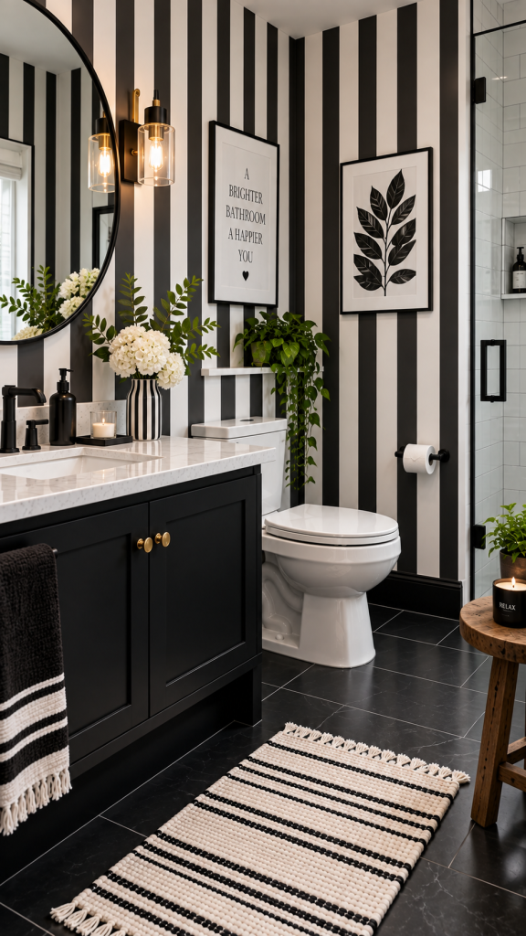Black and White Bathroom Ideas