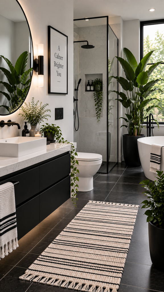 Black and White Bathroom Ideas