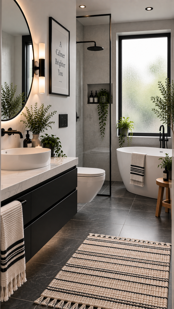 Black and White Bathroom Ideas