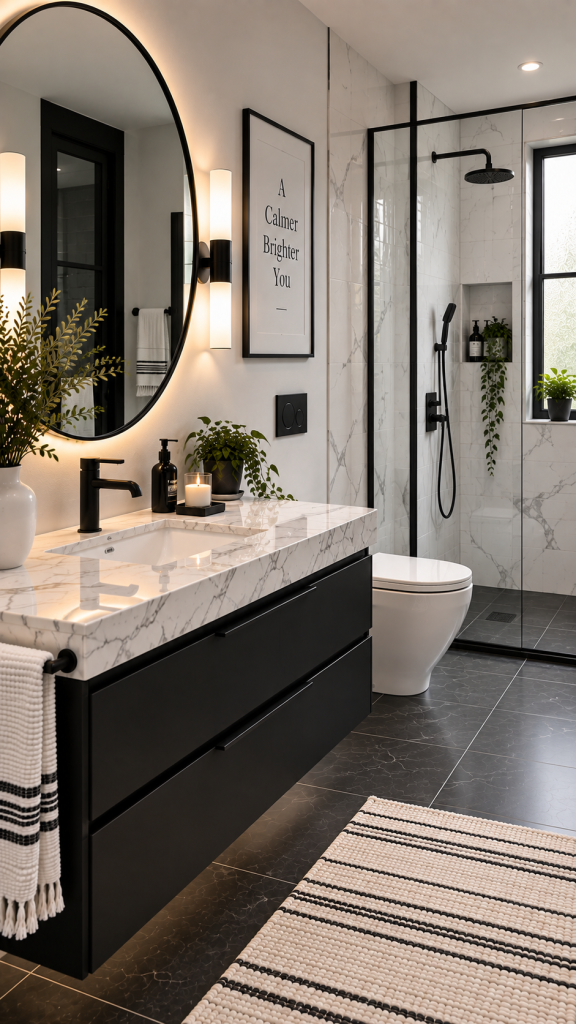 Black and White Bathroom Ideas