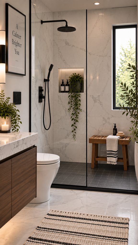 Black and White Bathroom Ideas