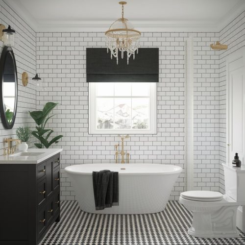 Black and White Bathroom Ideas